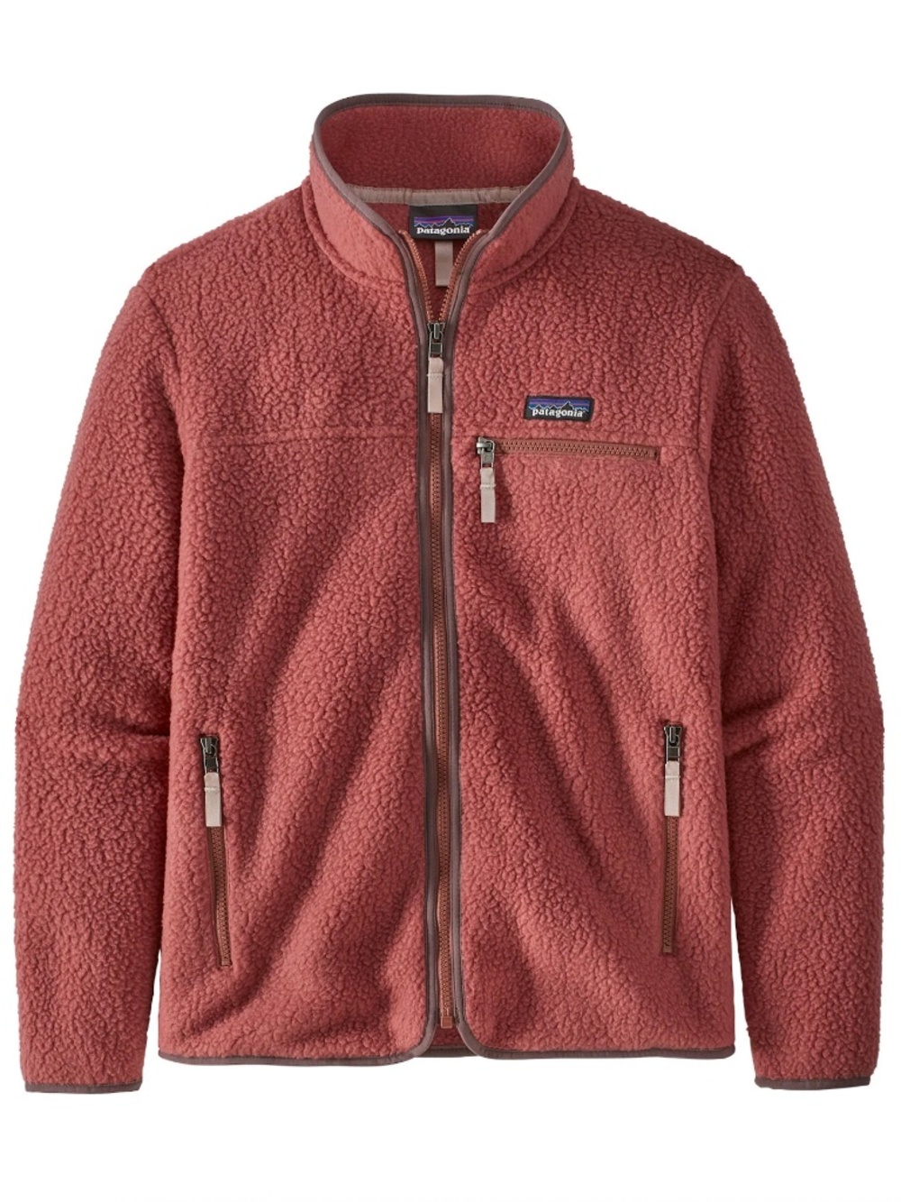 Patagonia Women's Retro Pile Fleece Jacket in Rosehip (Size L)